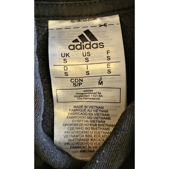 Adidas  Men's cotton Blend Black Hoodie With Logo Men’s Size Small - Picture 7 of 9